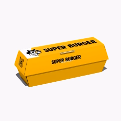 Paper Box for Juicy Hot Dog