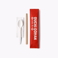 Custom Cutlery Set (Chopstick, Spoon, Napkin)