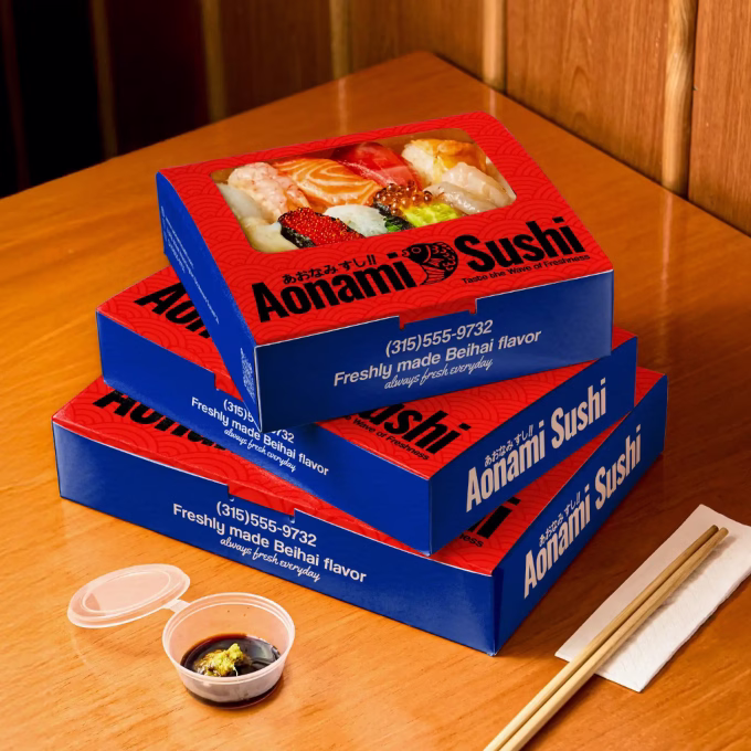 Custom Paper Sushi Box