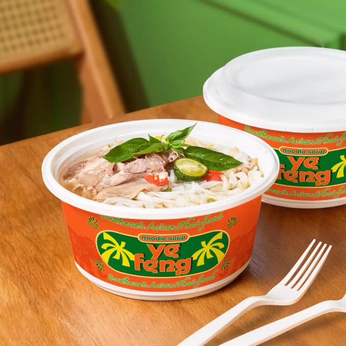 Custom Plastic Soup Bowl with Lid