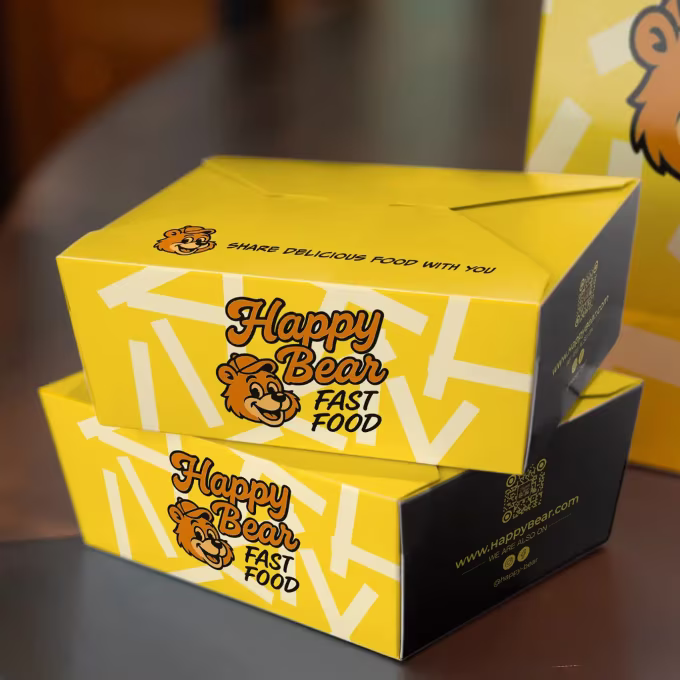 Printed Paper Box for Fries