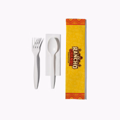 Custom Cutlery Set (Fork, Spoon, Napkin)