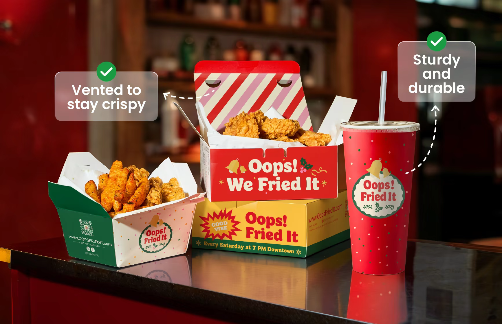 Custom Printed Fast Food Packaging