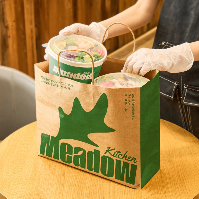 Wholesale Custom Size Kraft Paper Bag Free Design Available