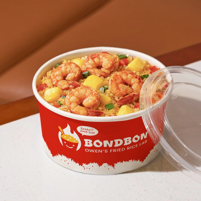 Custom Wide Paper Bowl for Food Packaging