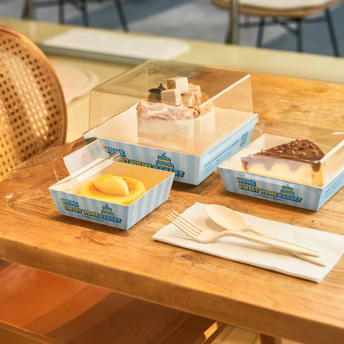 Custom Dessert Containers with Lids