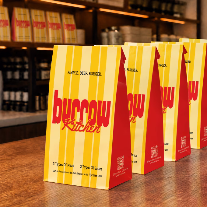 Custom Paper Bag without Handle for Food Packaging