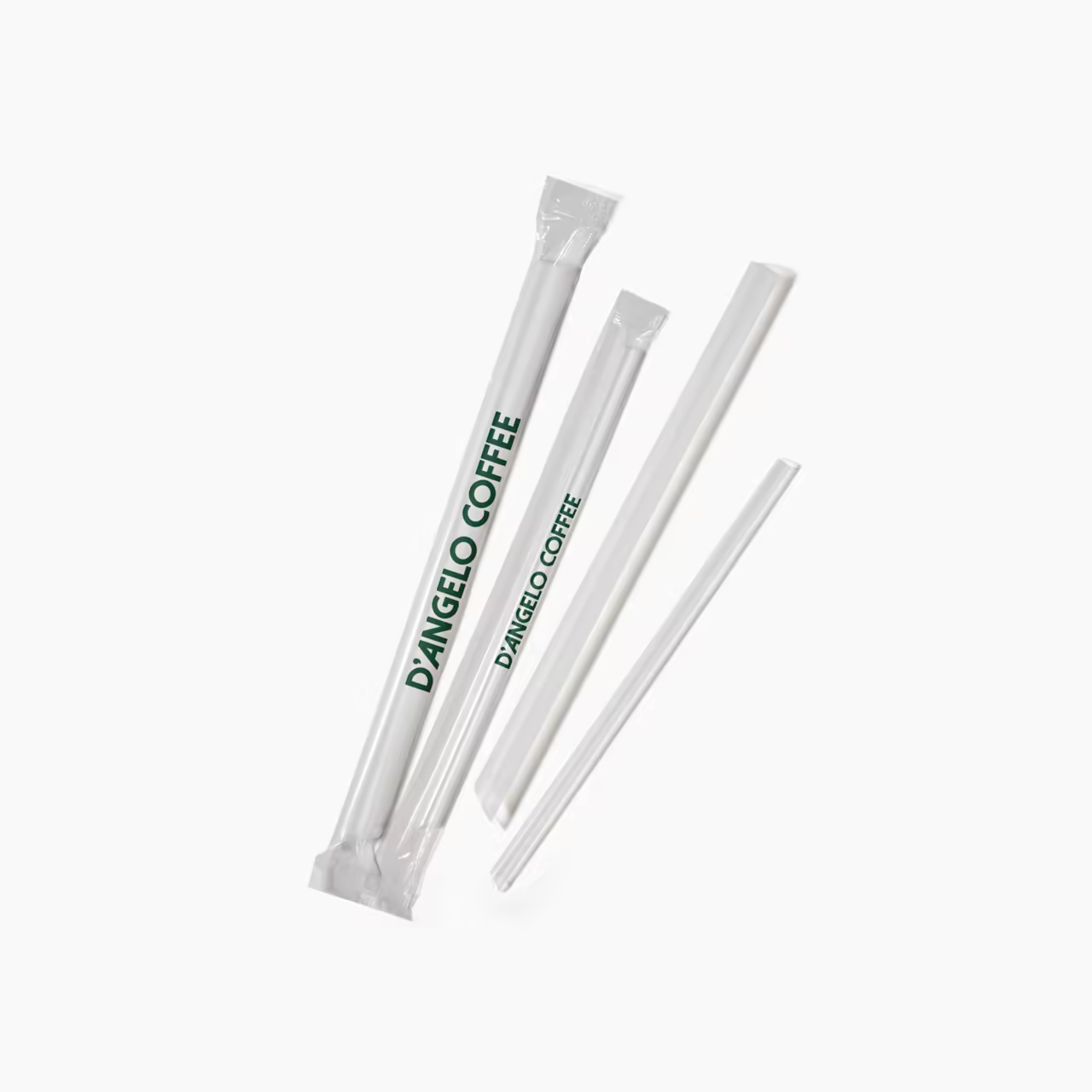 Custom Straw with Clear Wrapping