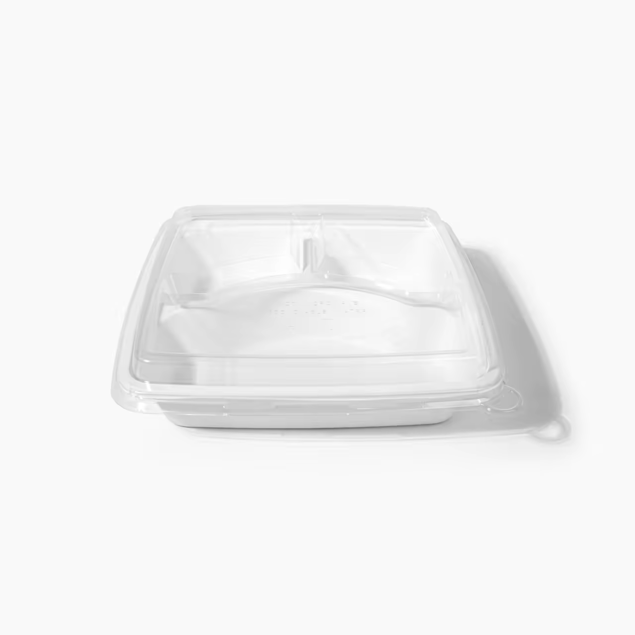 Compostable 3-Compartment Tray with Lid
