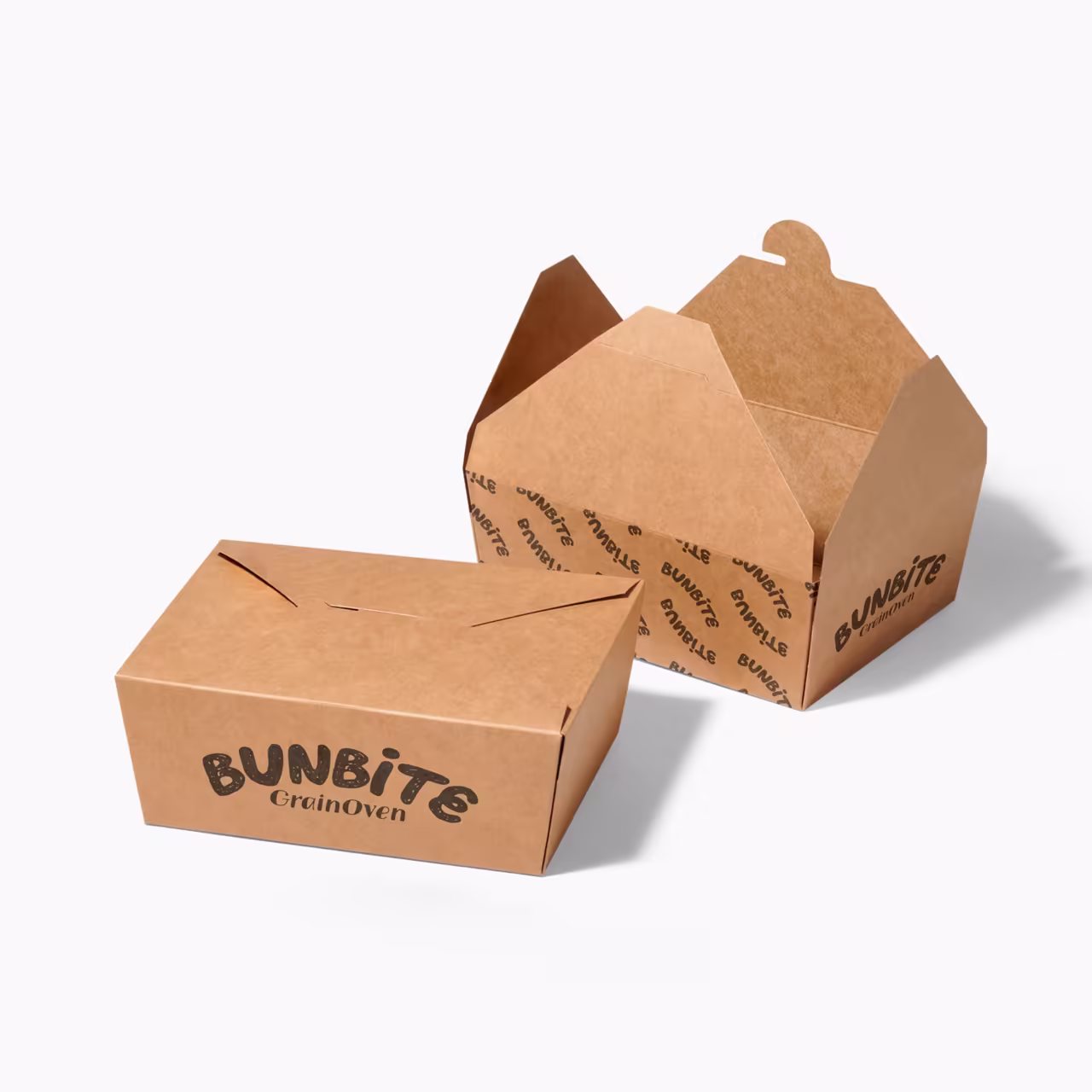 Custom Kraft Paper Take-Out Box