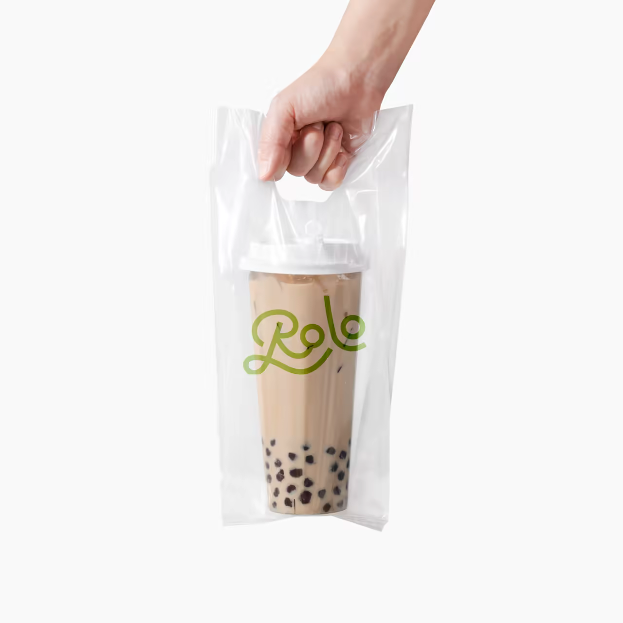 Custom 1-Cup Clear Beverage Bag for Food Packaging
