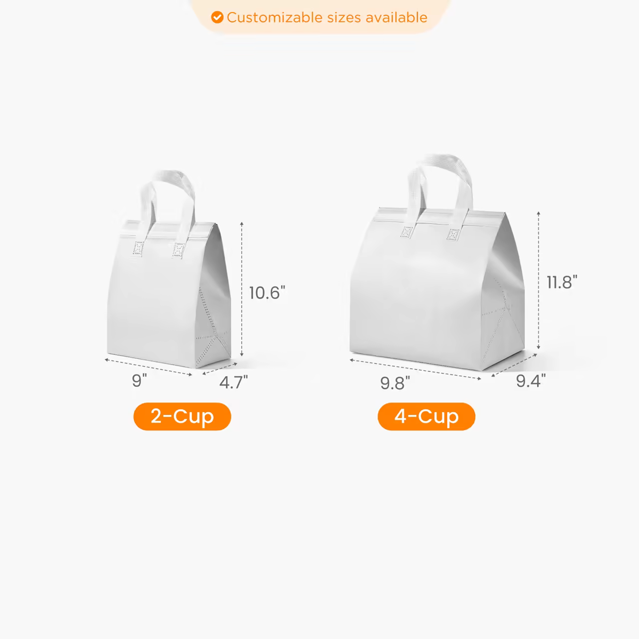 2 - Custom Sealable Insulated Tote Bag