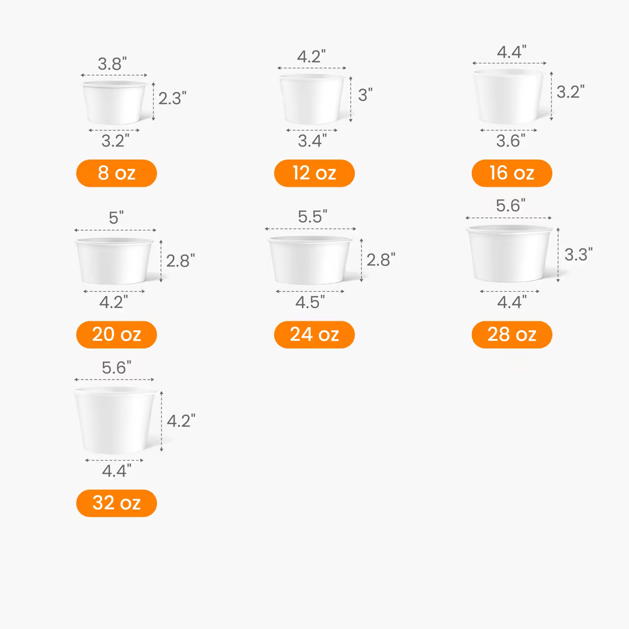 Paper Bowl Size