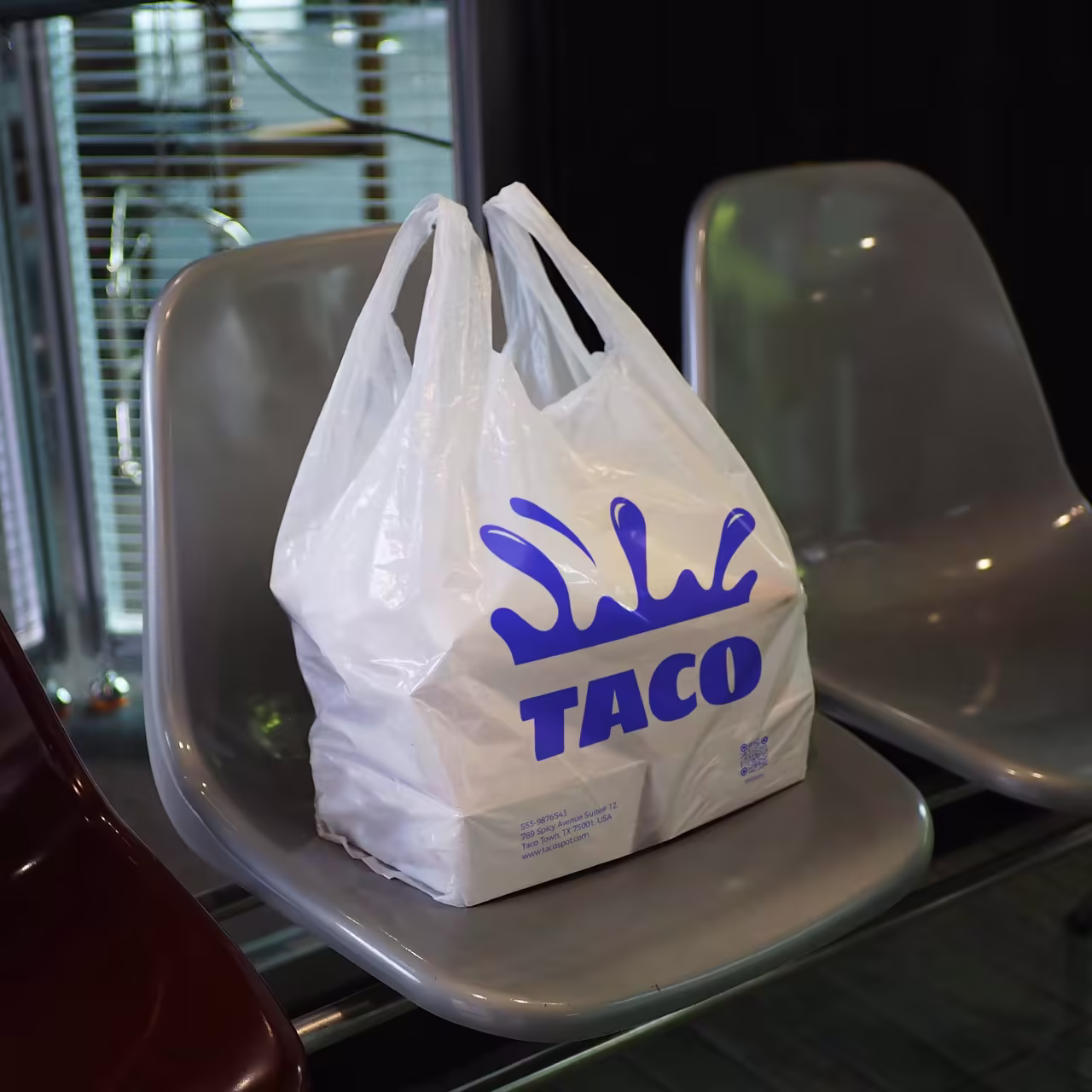Custom Plastic Bag for Takeout