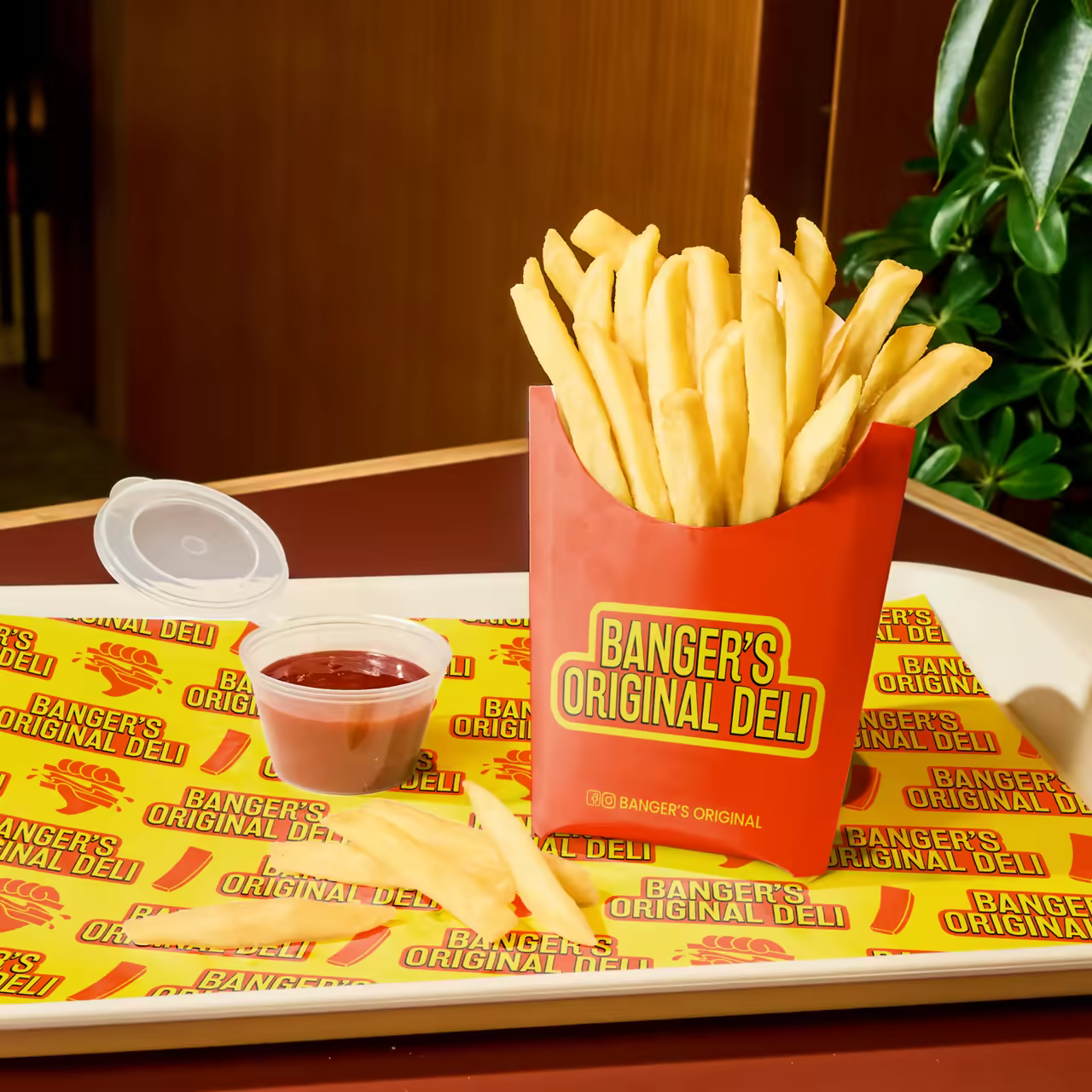 Red Custom French Fry Box Wholesale with Fries