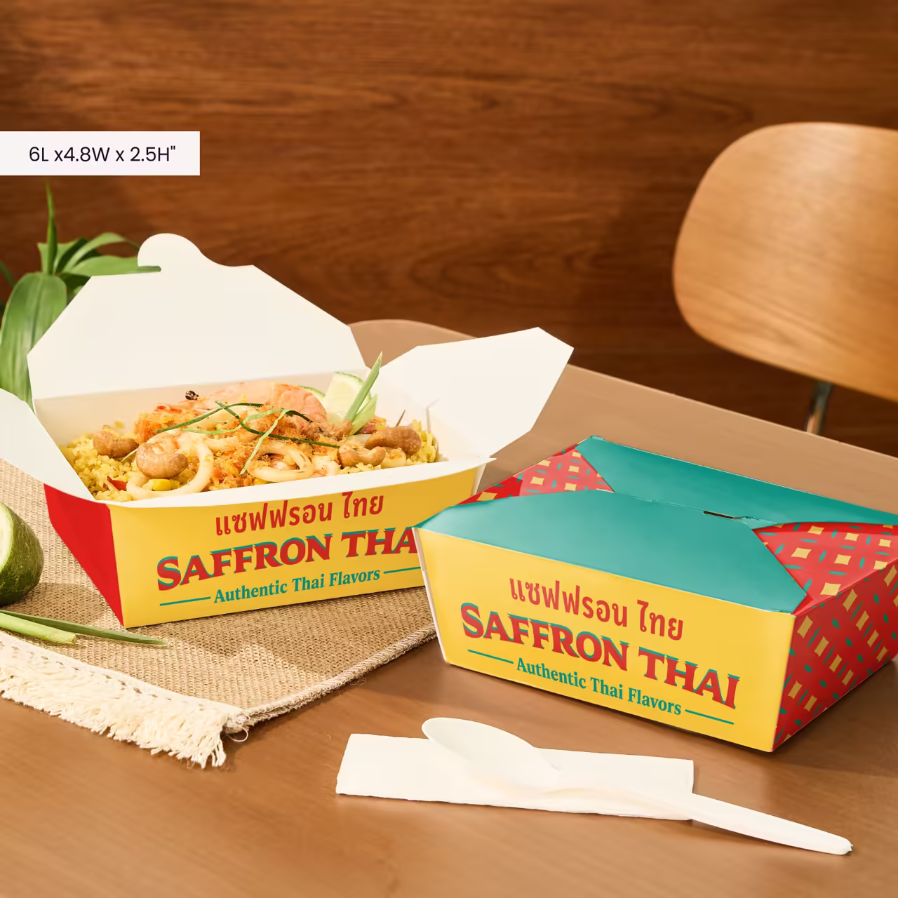 Vibrant Branded Foldable Food Box For Crispy Take-Out