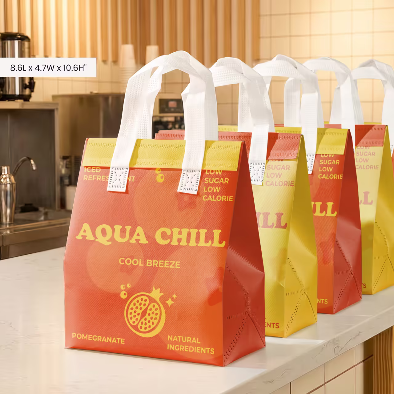 Durable Reusable Insulated Tote Bag Custom Logo Ready