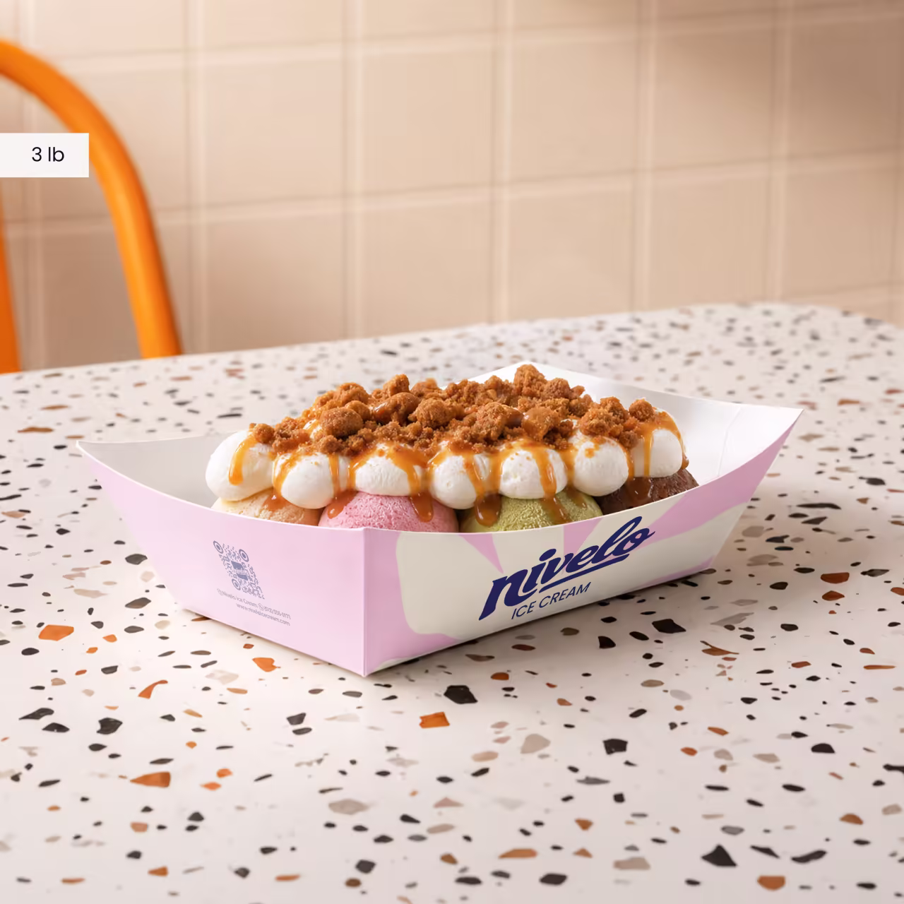 Custom Pink Paper Food Boat Tray With Oil Resistant Coating