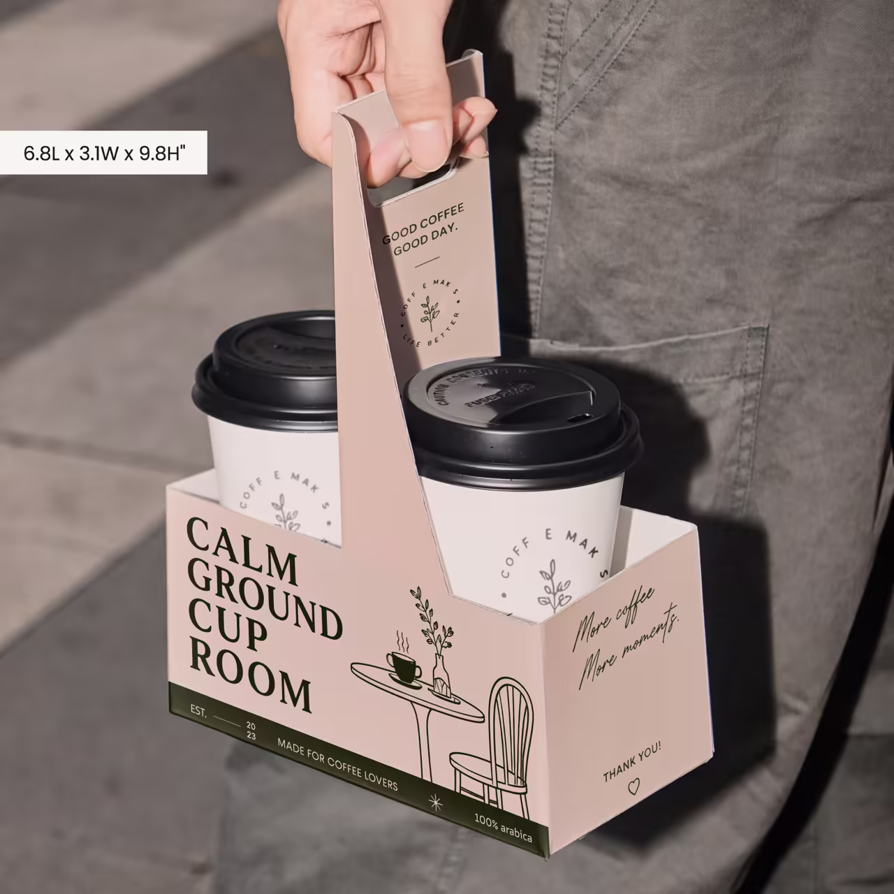 Wholesale Custom To Go Cup Holder With Free Design