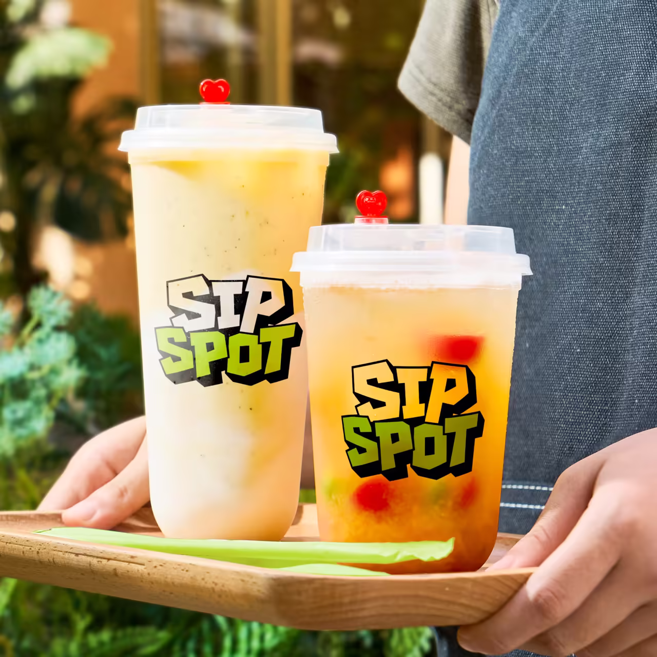 Custom Ultra Clear U-Shaped Plastic Boba Cup With Pearls
