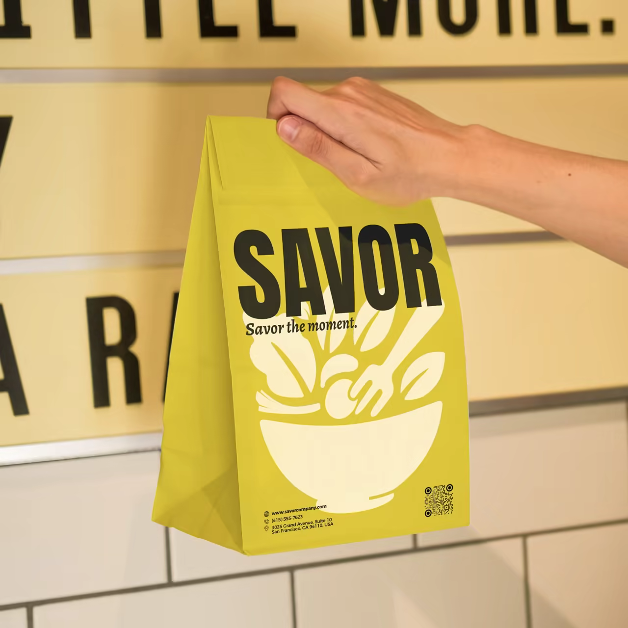 Custom Paper Bag without Handle for Food Packaging