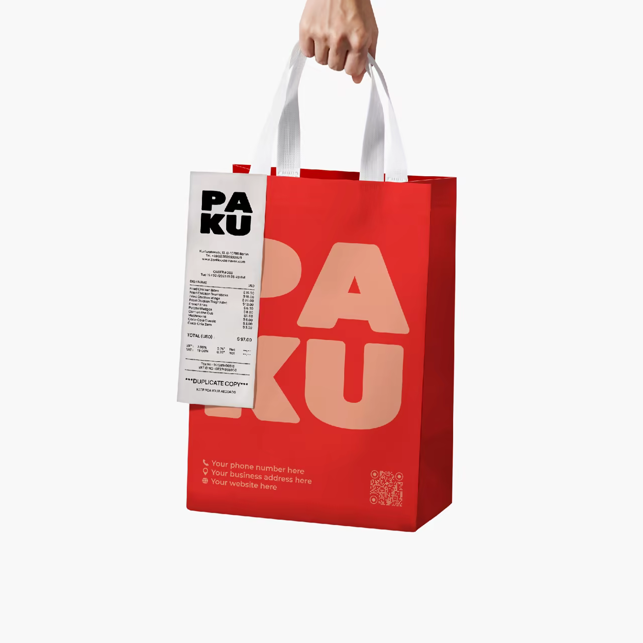 1 - Custom Reusable To-Go Bag