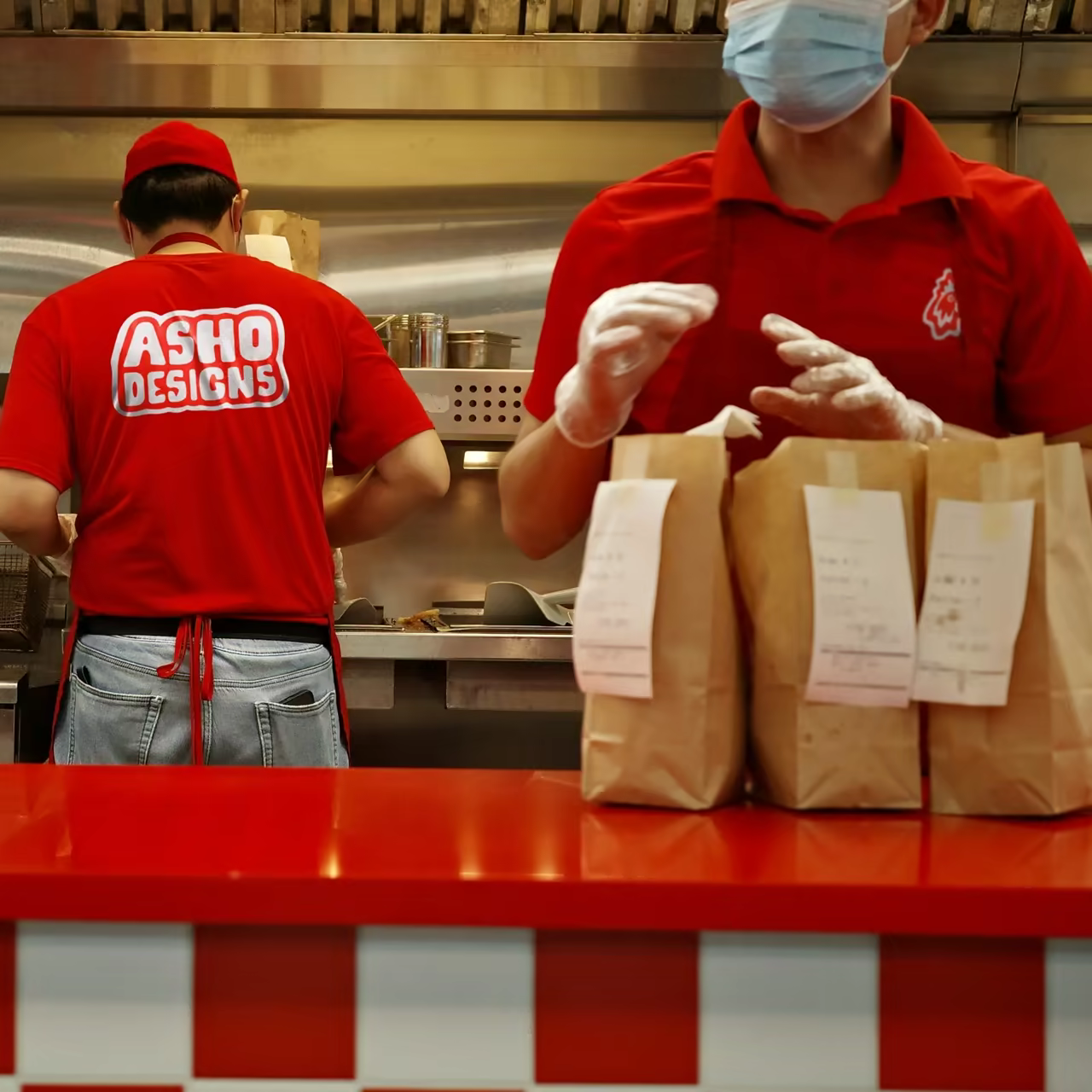 Custom Polo Shirt for Food Packaging