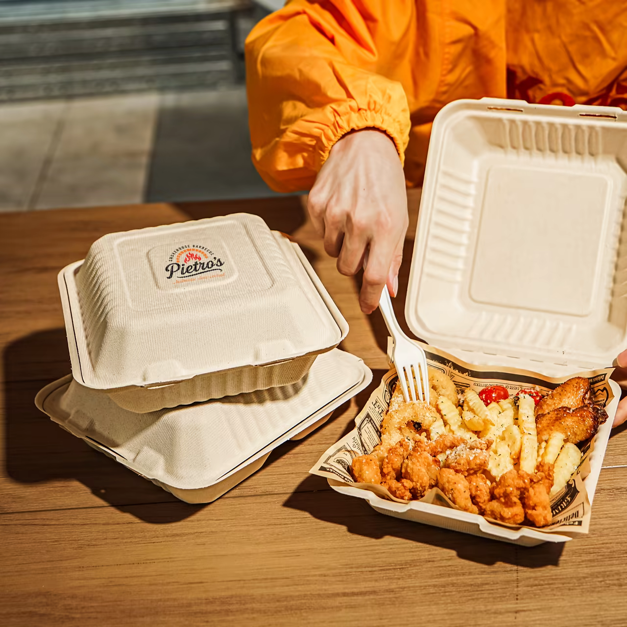 Custom Printed Food Container for Fried Food