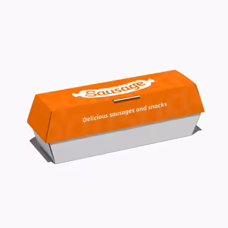Custom Paper Hot Dog Box