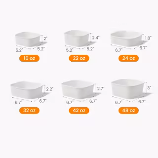 Custom Square Paper Meal Prep Container Size