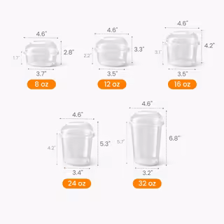 Clear Acai Bowl Container Size