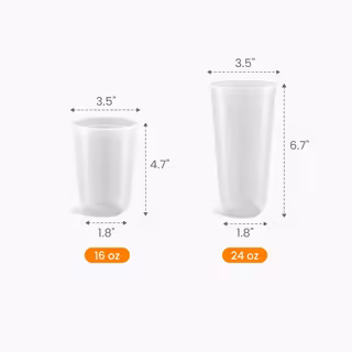 Custom Ultra-Clear U-Shaped Premium Boba Cup Size