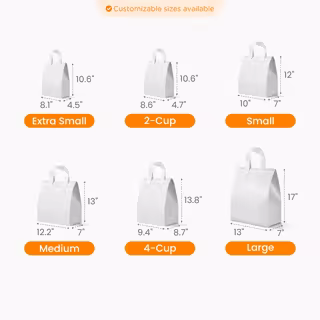 Custom Sealable Insulated Tote Bag Size