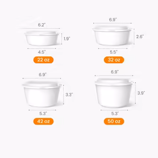 Custom Plastic Soup Bowl with Lid Size