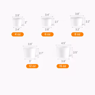 Paper Ice Cream Cup Size