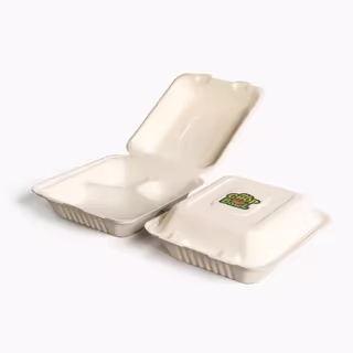 3-Comp Clamshell Container Size