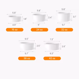 Wide Paper Bowl Size