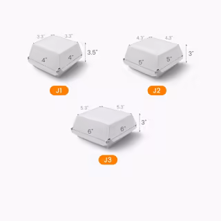 Paper Burger Box Size