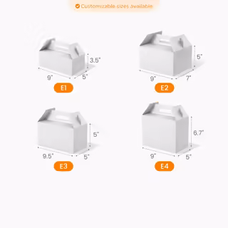 Paper Gable Box Size