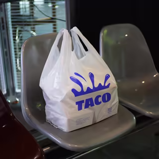 Custom Plastic Bag for Takeout