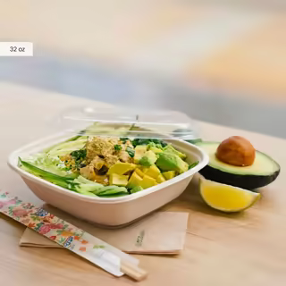 Square Salad Fiber Bowl