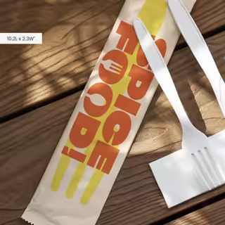 Cutlery Set (Knife, Fork, Napkin)