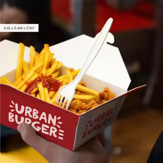 Printed Paper Box for Fries