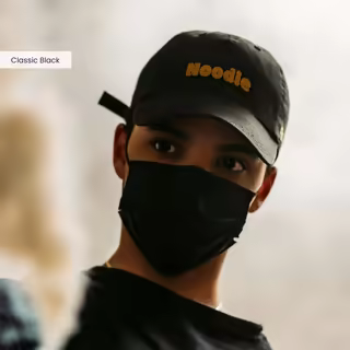 Custom Cotton Hat Black