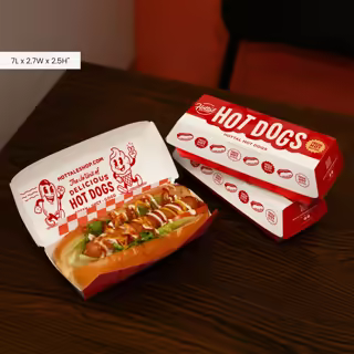 Paper Box for Juicy Hot Dog