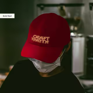 Custom Cotton Hat Red