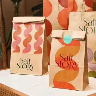 FSC Certified Eco-Friendly Kraft To Go Takeout Sack