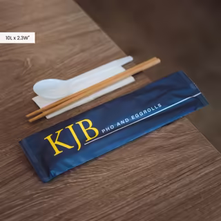 Custom Cutlery Set With Napkin Free Design Wholesale