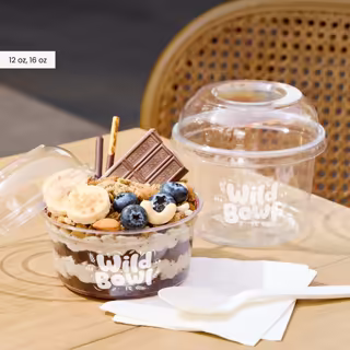 Printed Plastic Dessert Bowl Container