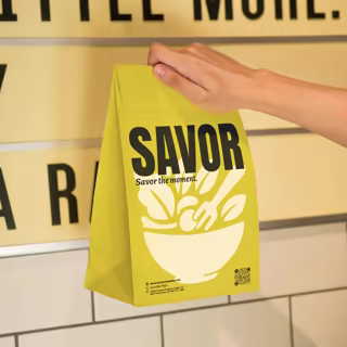 Custom Paper Bag without Handle for Food Packaging